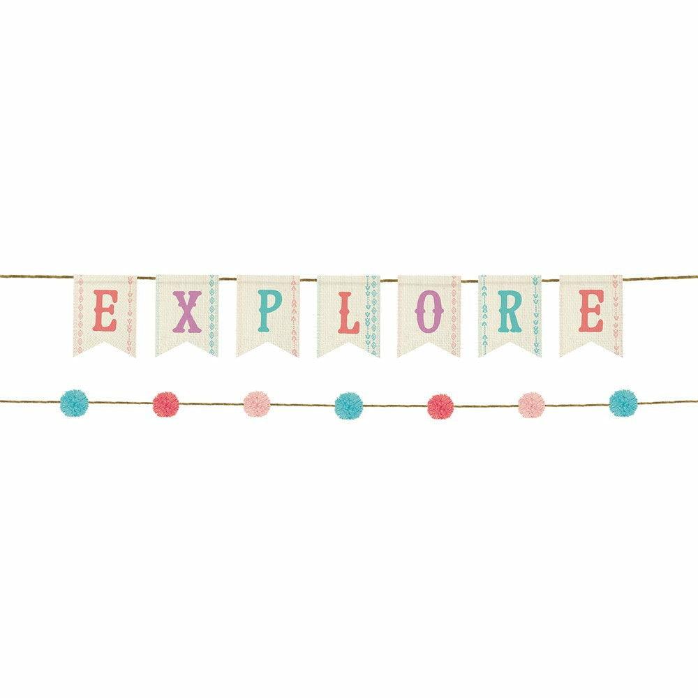Free Spirit Pom Pom Canvas Banner 2ct - Toy World Inc