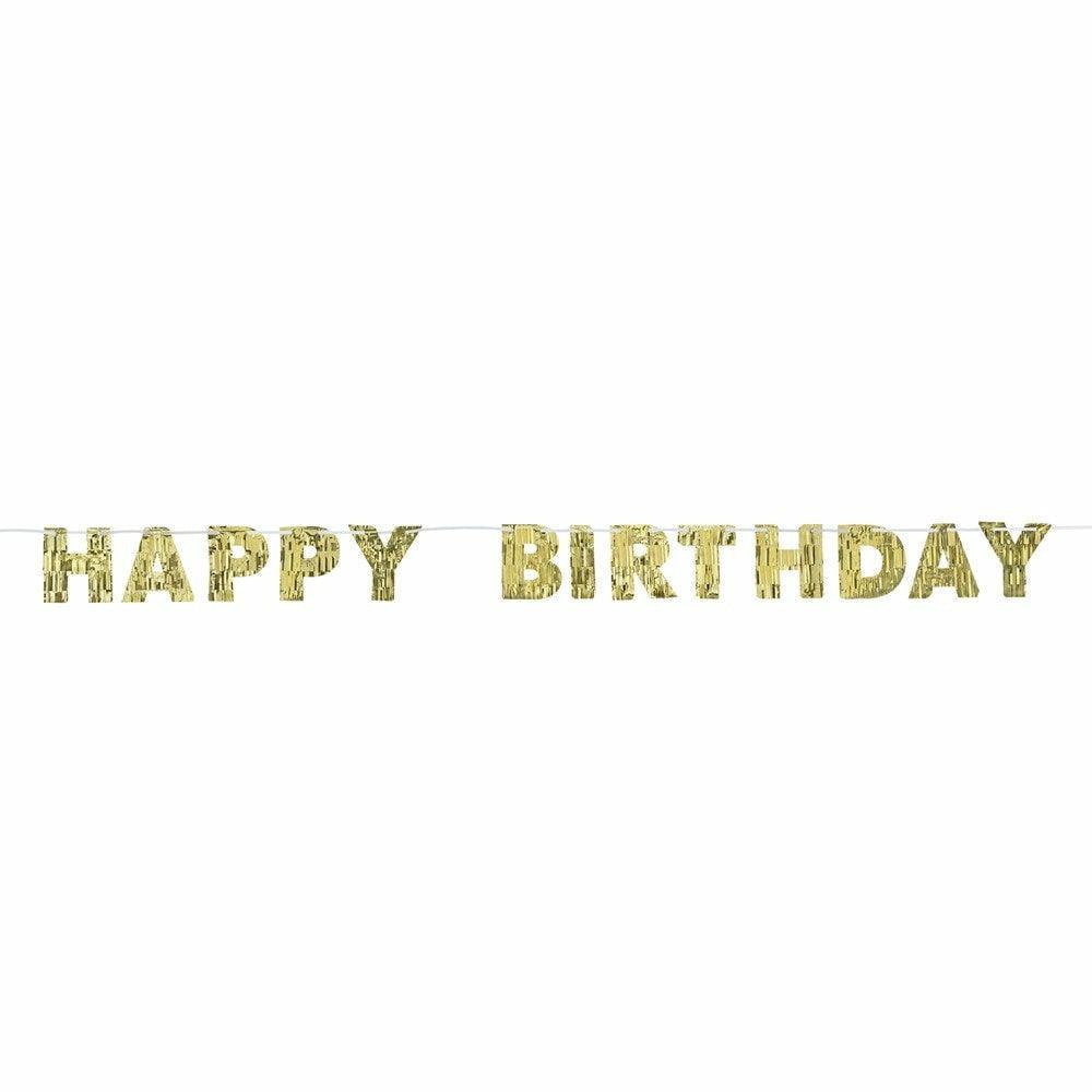 Golden Age Birthday Jumbo Letter Banner - Toy World Inc