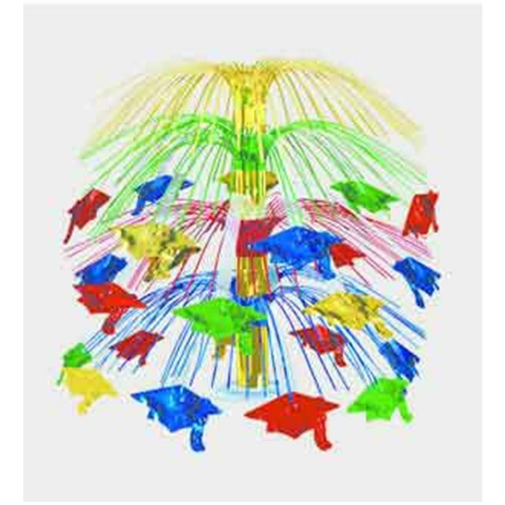 Graduation Cap Cascade Centerpiece Color - Toy World Inc