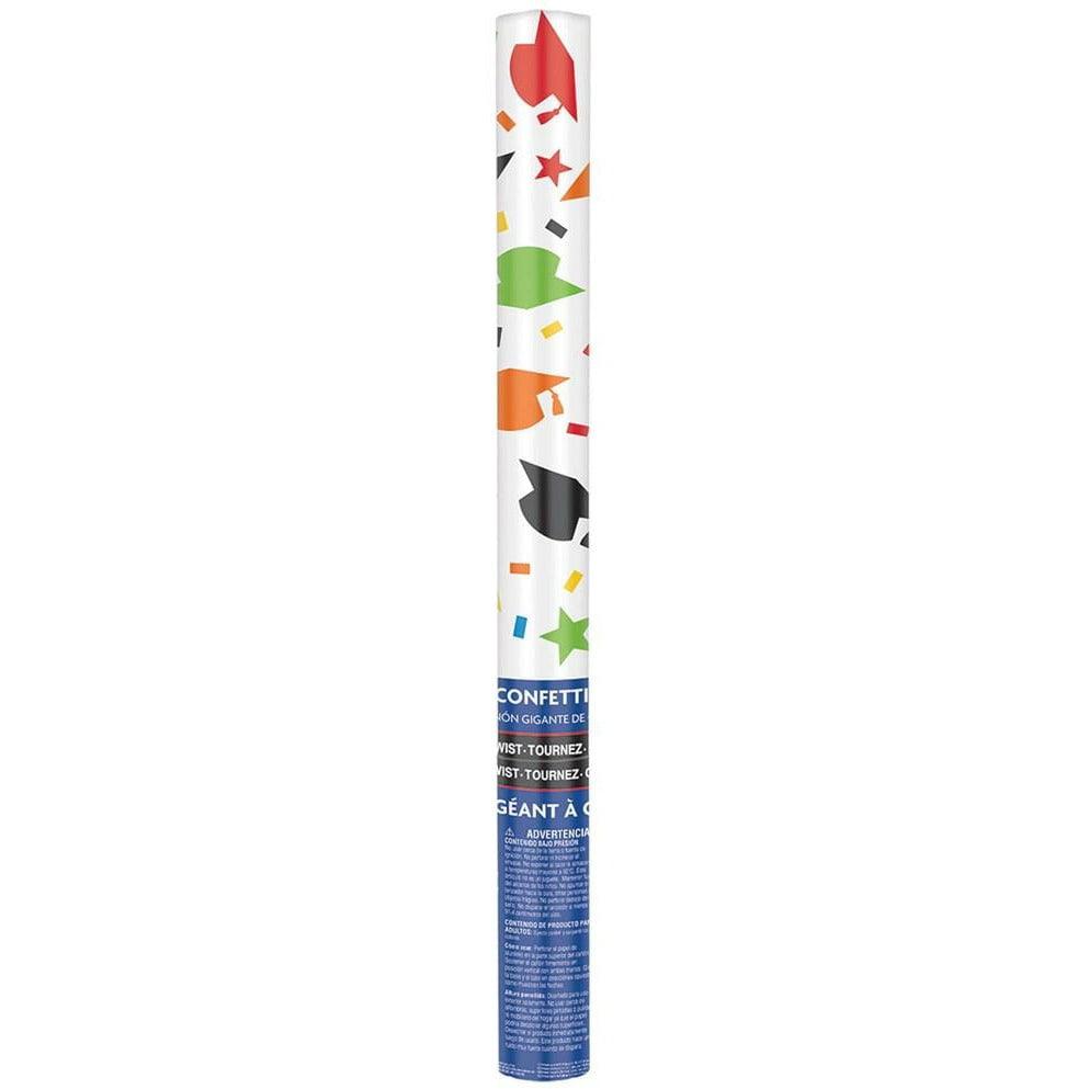 Graduation Multi Color Giant Confetti Cannon - Toy World Inc