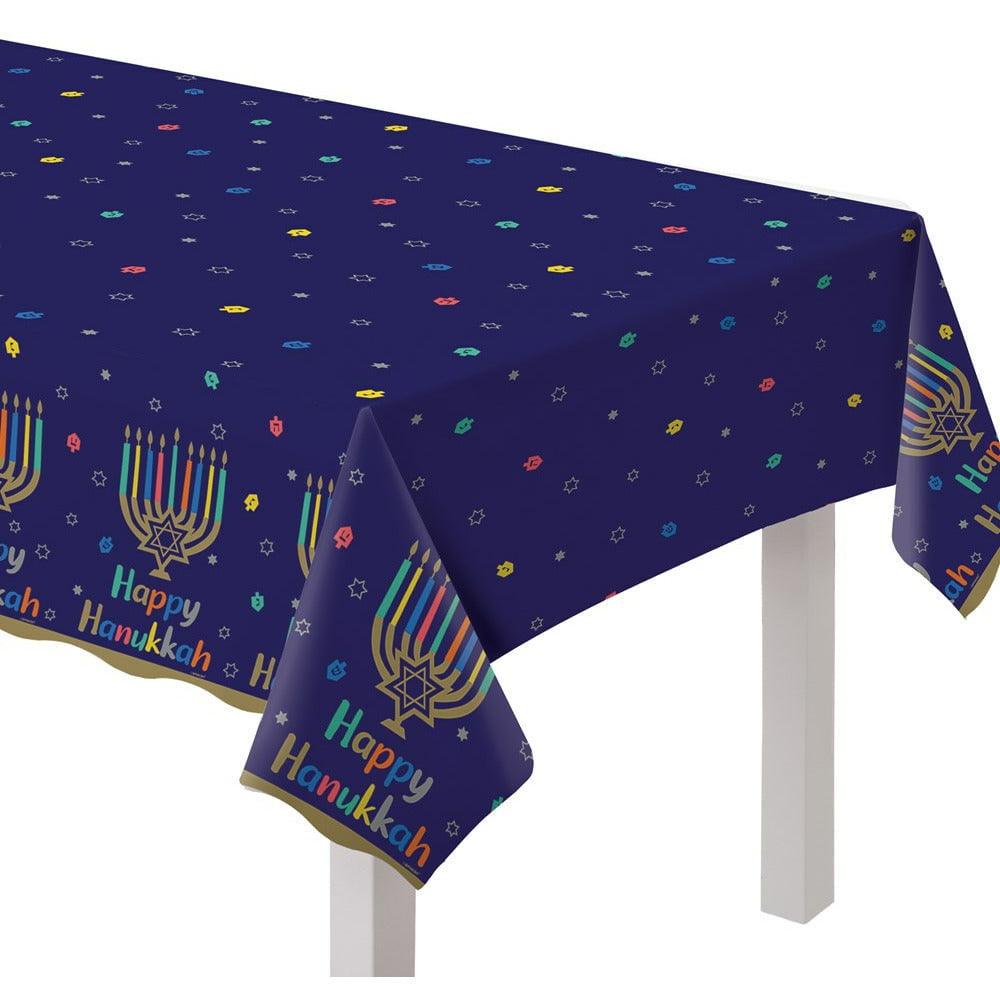 Hanukkah Joy Plastic Table Cover - Toy World Inc
