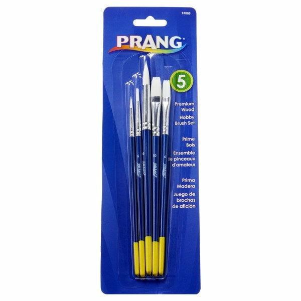 Hobby Paint Brush Set 5ct - Toy World Inc