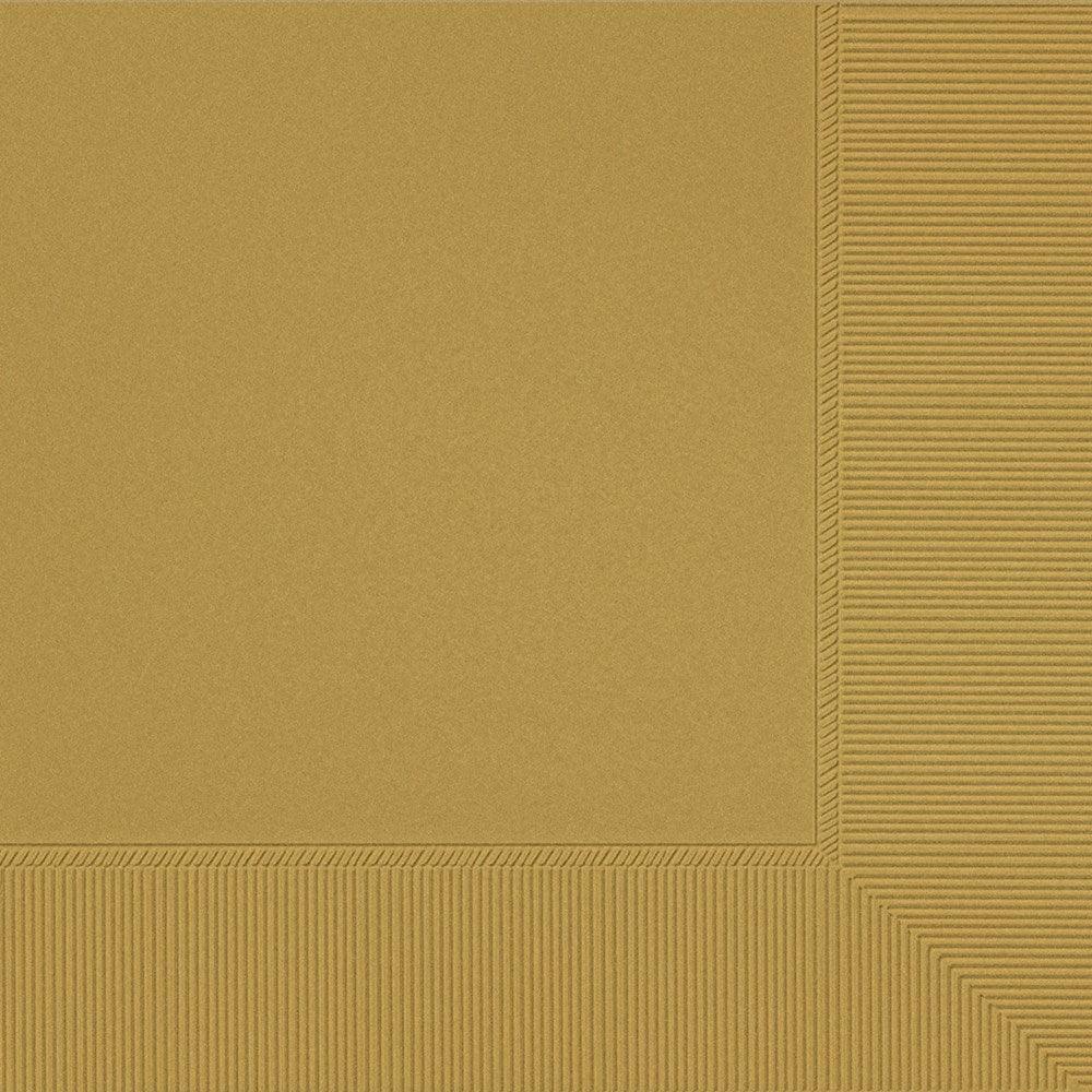 Lunch Napkin Gold 40ct - Toy World Inc