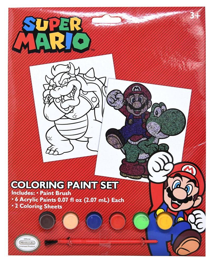 Mario Poster Paint Set 8.75x.50x11.2 - Toy World Inc