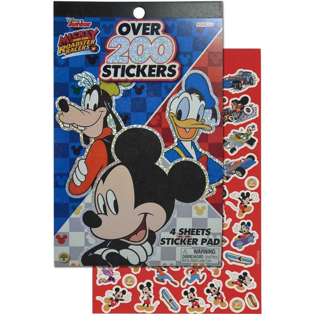 Mickey 4 Sheet Foil Cover Sticker Pad 200+ Stickers - Toy World Inc