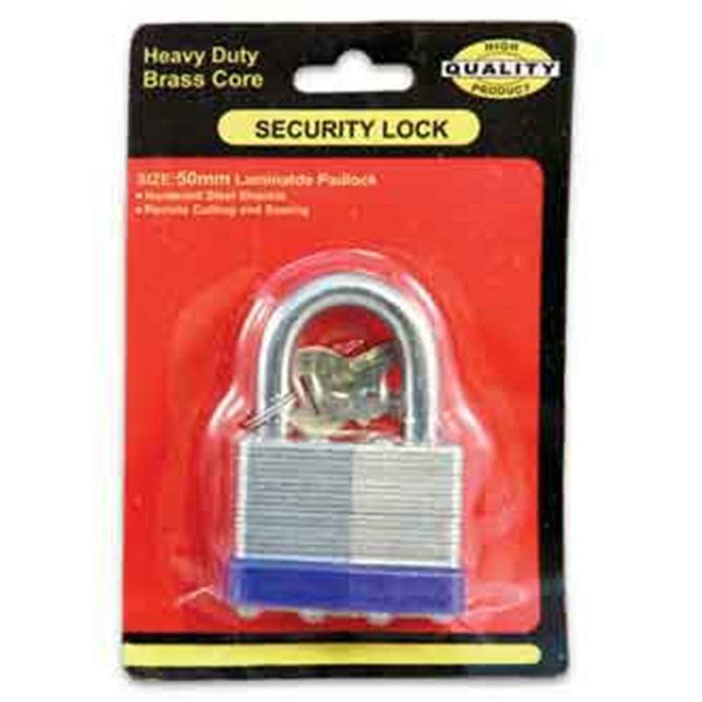 Padlock 50 mm Brass Core - Toy World Inc
