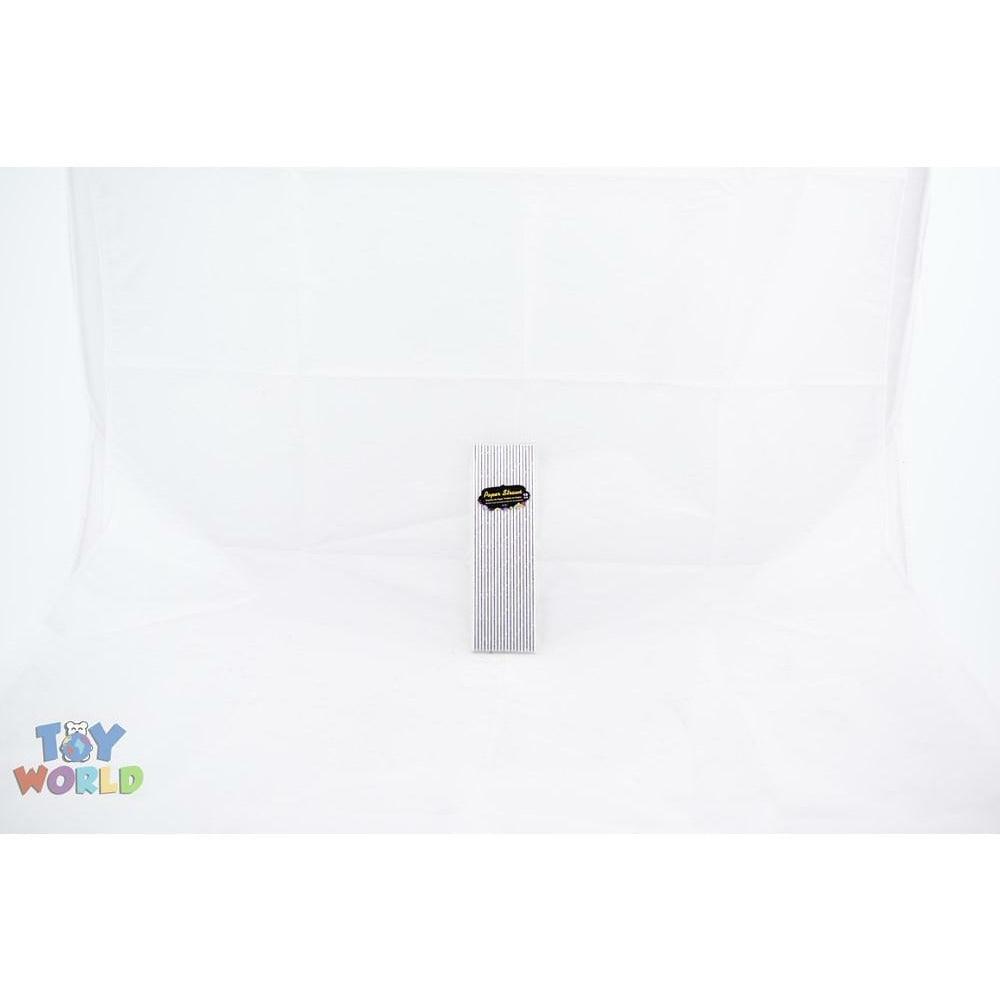 Paper Straws 7 in 10pcs/bag - Silver - Toy World Inc