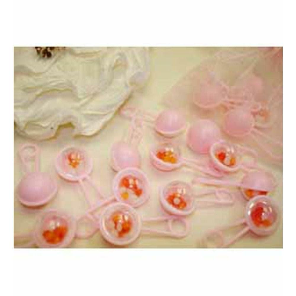 Rattles 1.5 in .-Pink - Toy World Inc