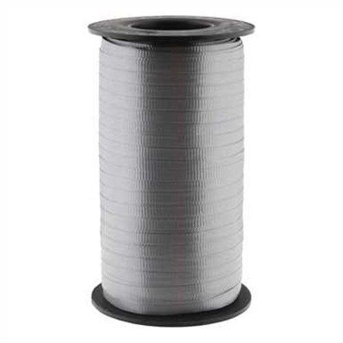 Silver Curling Ribbon 3/16in x 500yd - Toy World Inc