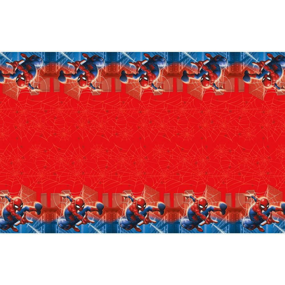 Spiderman Plstc Tblcvr 54X84 - Toy World Inc