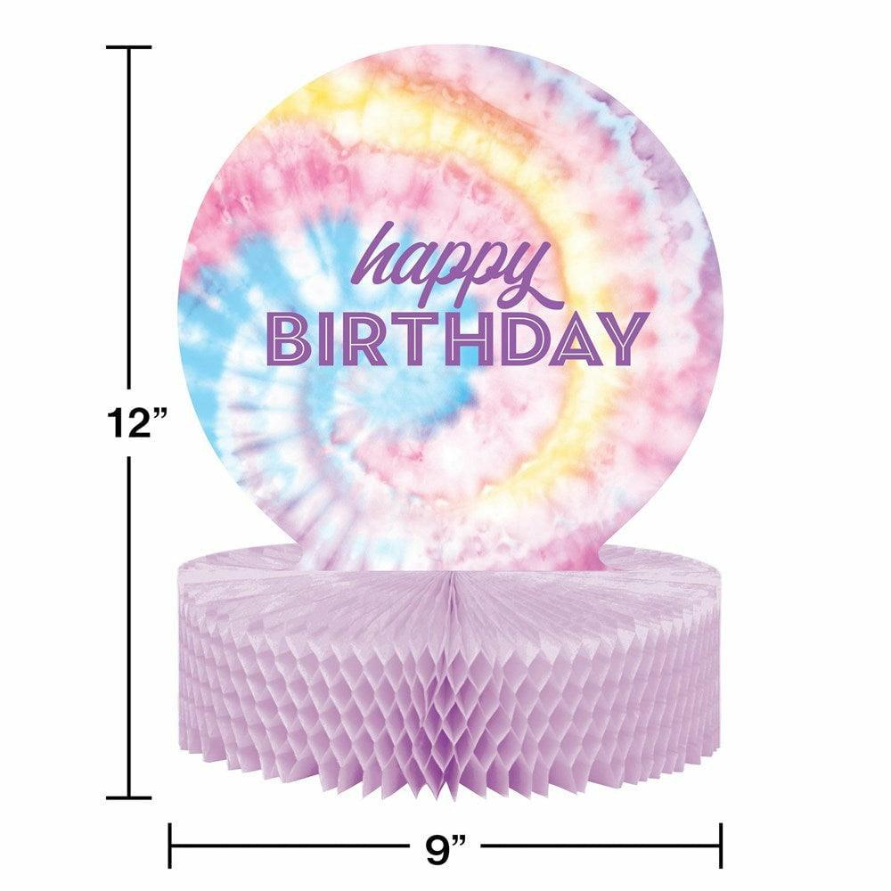 Tie Dye Party Centerpiece Honeycomb 1Ct - Toy World Inc