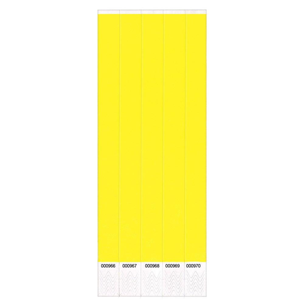 Wristbands 100Ct Solid Yellow 100ct - Toy World Inc