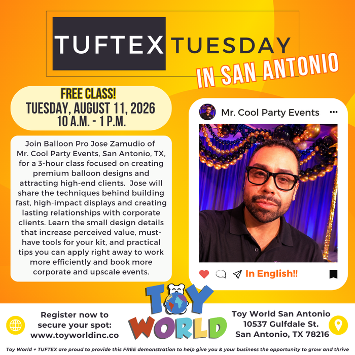 San Antonio, TX - Tuftex Tuesday with Mr. Cool Party Events