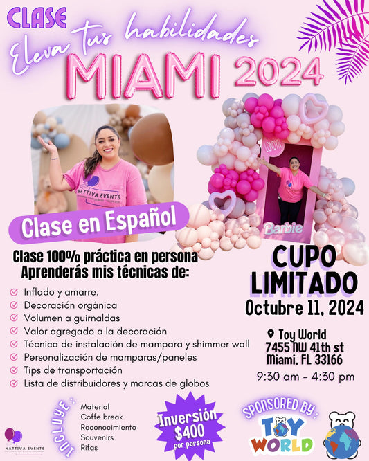 MIAMI Balloon Class with Nattiva Events
