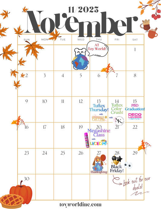 Toy World MIAMI - November Events
