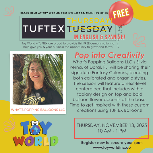 MIAMI, FL- TUFTEX Tuesday with WHATSPOPPINBALLOONS