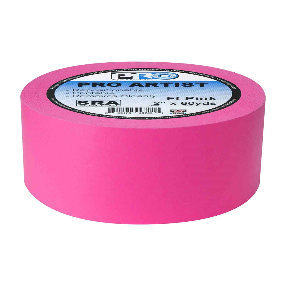 Pro Tapes Artist Tape 2x60yds FL Pink