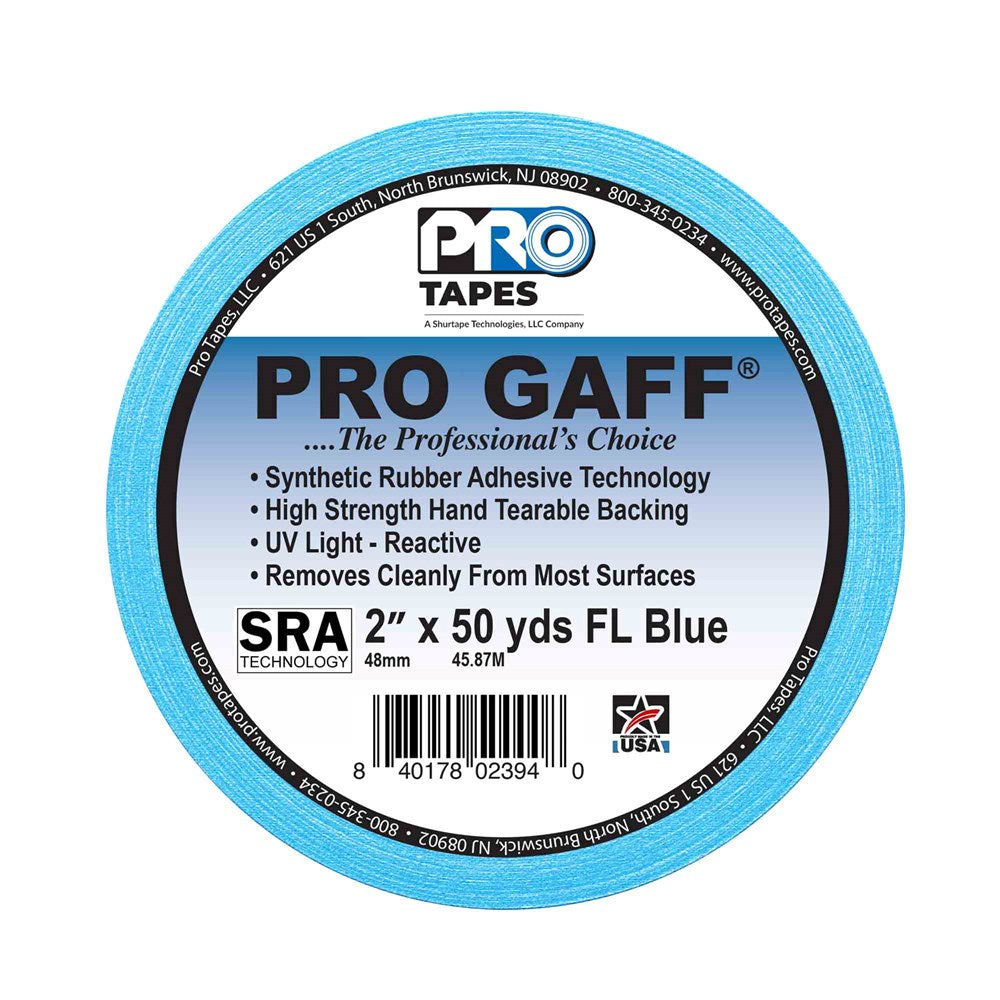 Pro Tapes Gaff 2x50yds FL Blue Cloth Tape