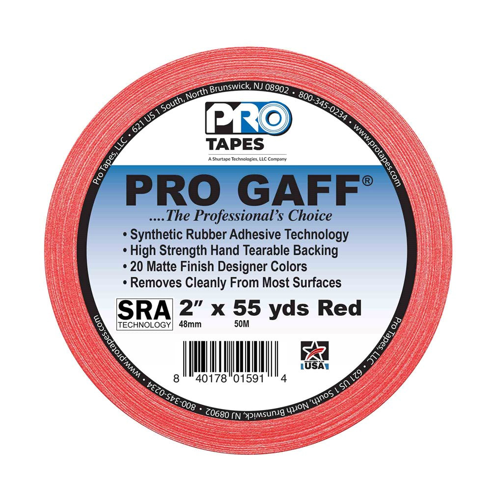 Pro Tapes Gaff 2x55yds Red Cloth Tape