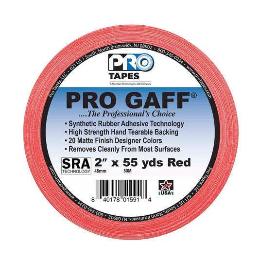 Pro Tapes Gaff 2x55yds Red Cloth Tape