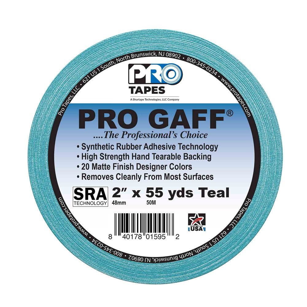 Pro Tapes Gaff 2x55yds Teal Cloth Tape