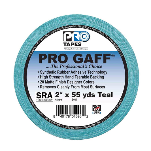 Pro Tapes Gaff 2x55yds Teal Cloth Tape