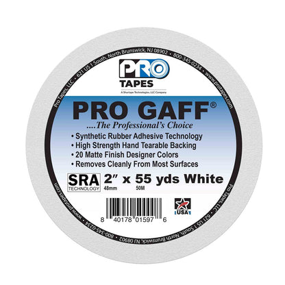 Pro Tapes Gaff 2x55yds White Cloth Tape