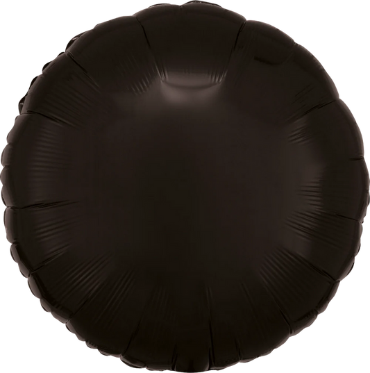 Anagram 17 inch Black Round Foil Balloon 1ct