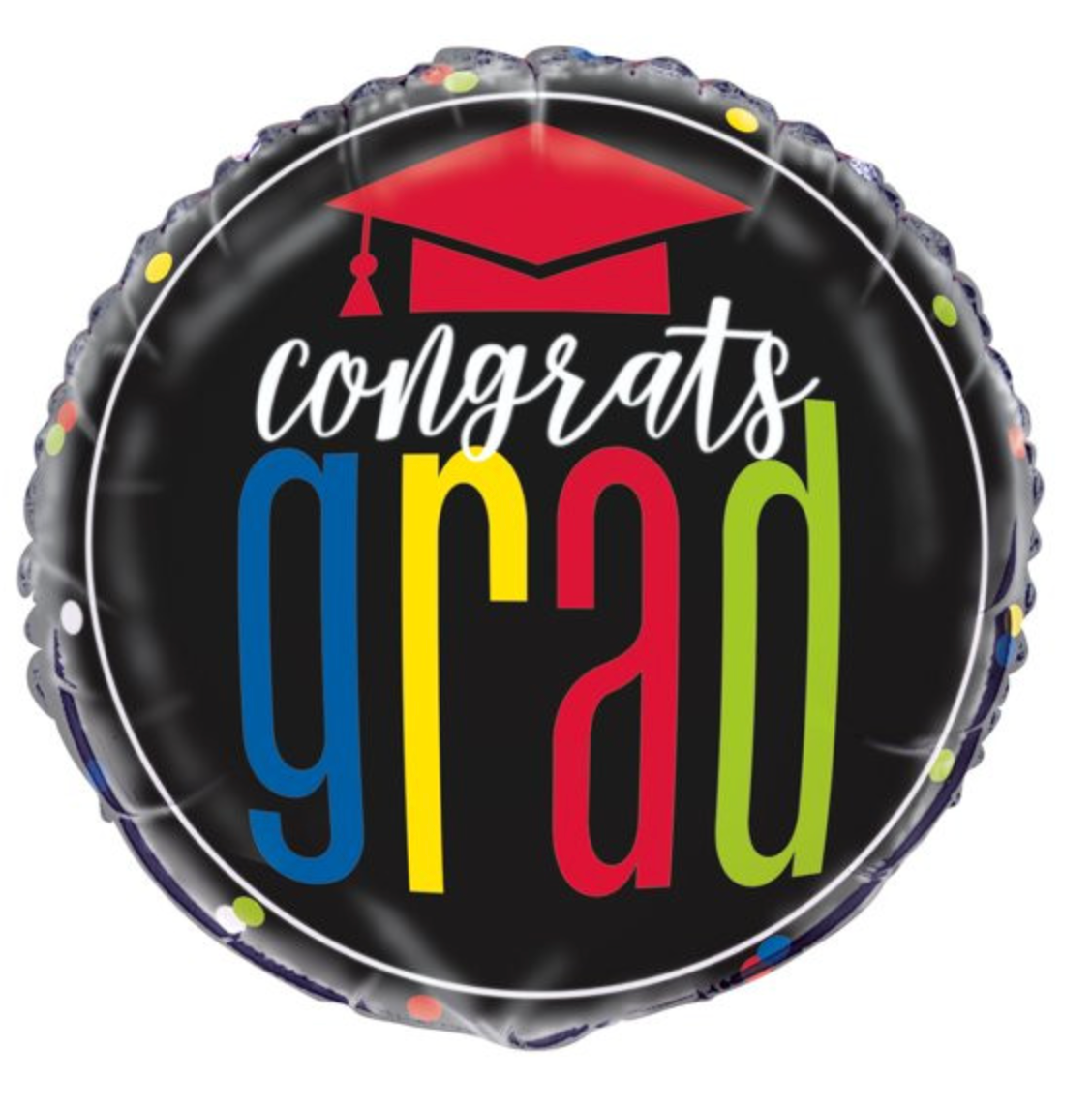18in Bulk Clrfl Cap Grad Fl Balloon