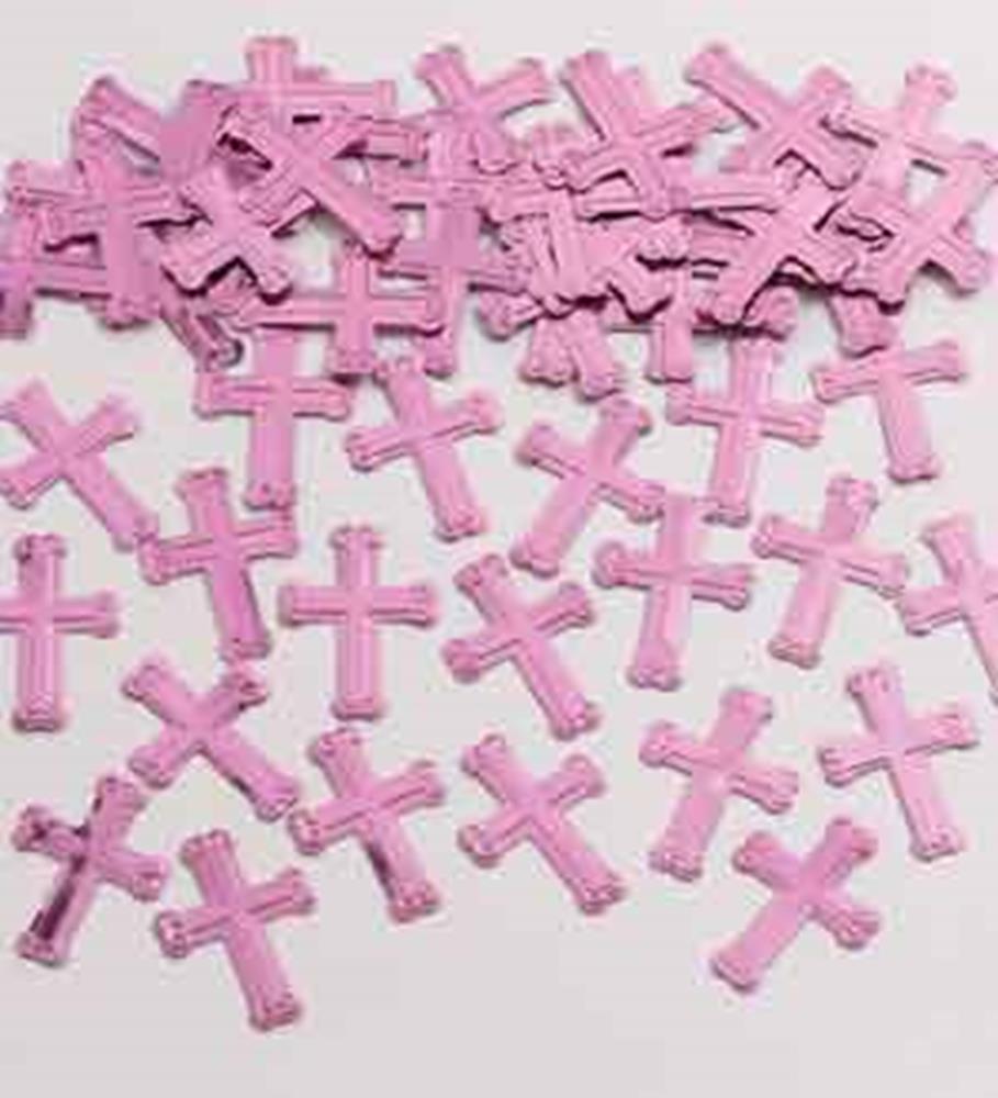 Crosses Pink Confetti