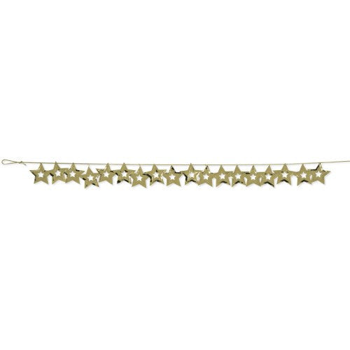 Confetti Garland Gold Stars 9ft