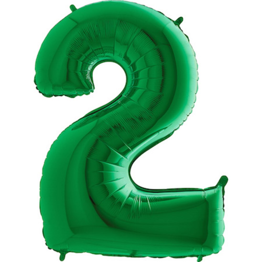 Grabo Green Jumbo Number Foil Balloon 40in - 2