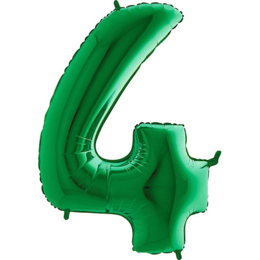 Grabo Green Jumbo Number Foil Balloon 40in - 4