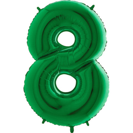 Grabo Green Jumbo Number Foil Balloon 40in - 8