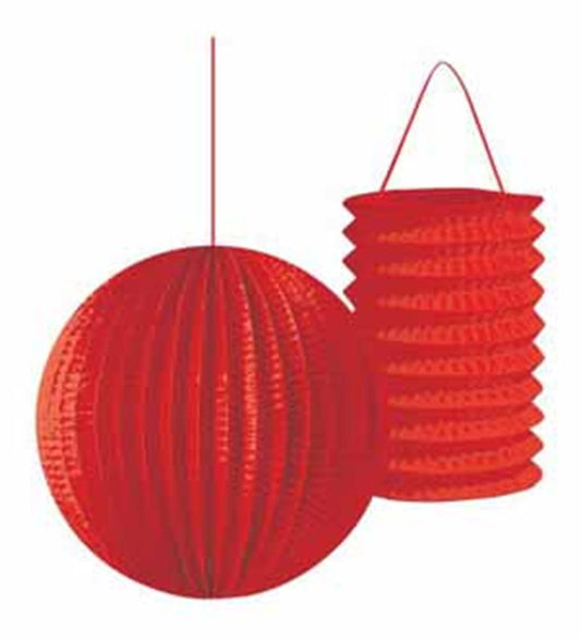 Lantern Red Asst 2ct