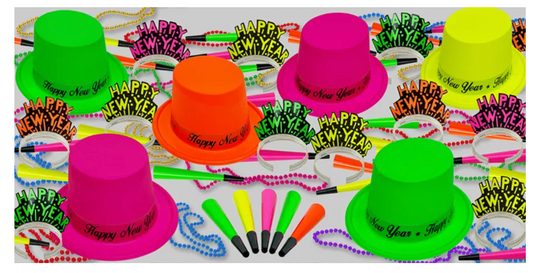 Vivid Neon Party Kit for 50