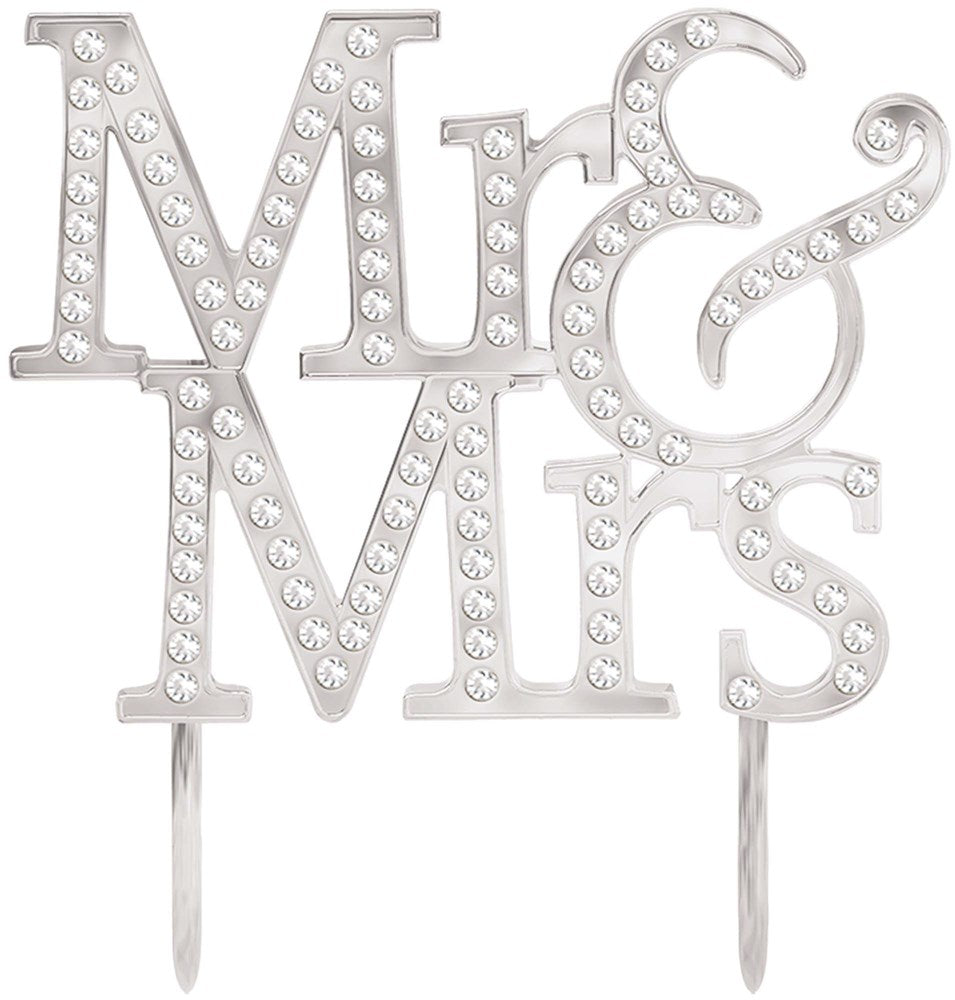 Mr. And Mrs. Cake Topper 1ct