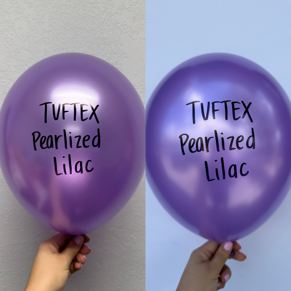 Tuftex Metallic Lilac 11 inch Latex Balloons 100ct