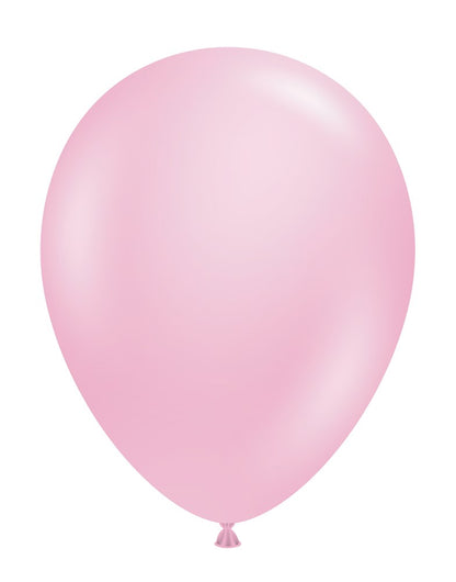 Tuftex Pearlized Shimmering Pink 11 inch Latex Balloons 100ct