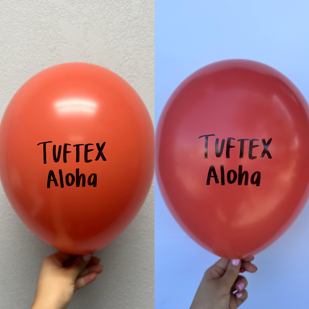 Globos de látex Tuftex Aloha de 11 pulgadas, 100 unidades