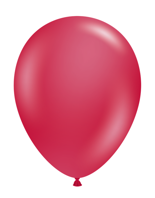 Tuftex Pearlized Starfire Red 5 inch Latex Balloon 50ct