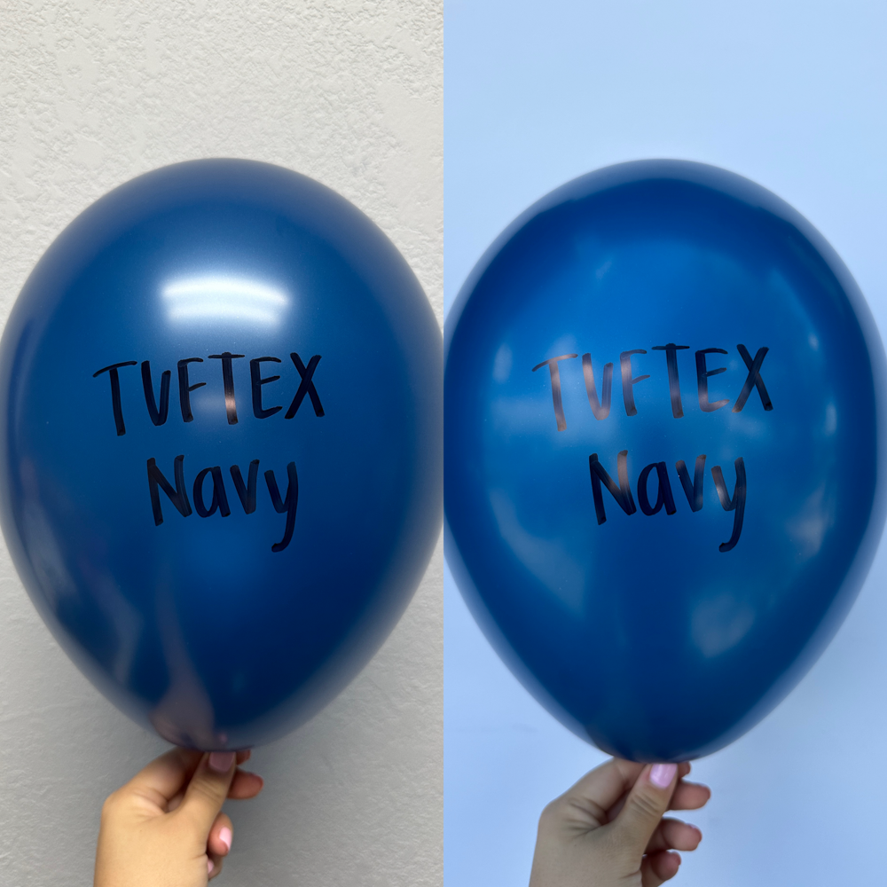 Globos de látex azul marino Tuftex de 11 pulgadas, 100 unidades