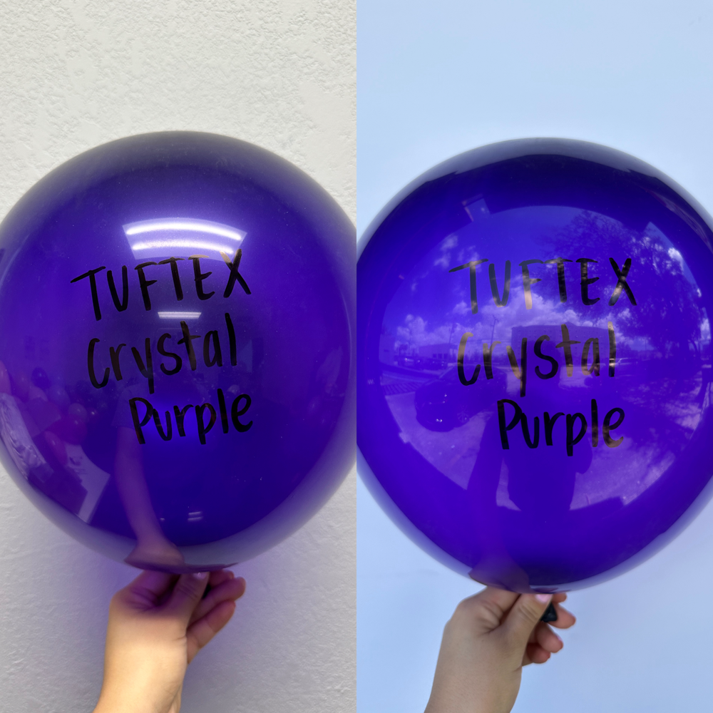 Globos de látex morado ciruela Tuftex de 11 pulgadas, 100 unidades