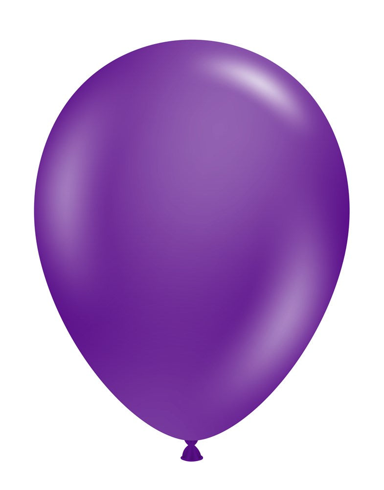 Globos de látex morado ciruela Tuftex de 11 pulgadas, 100 unidades