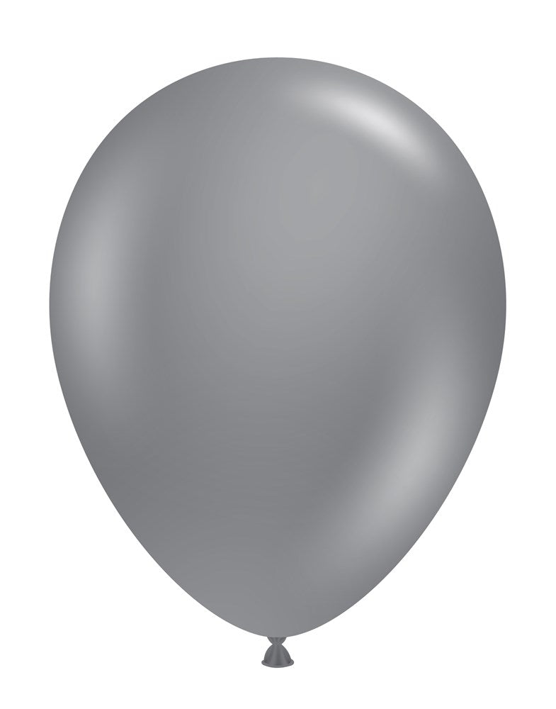 Tuftex Gray Smoke 11 inch Latex Balloons 100ct