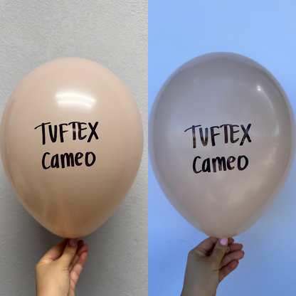 Globos de látex Tuftex Cameo de 11 pulgadas, 100 unidades