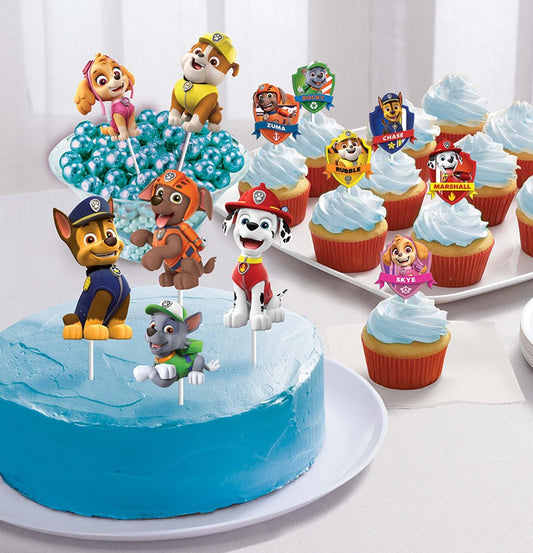 Paw Patrol Adventures Papel Postre Topper 12ct