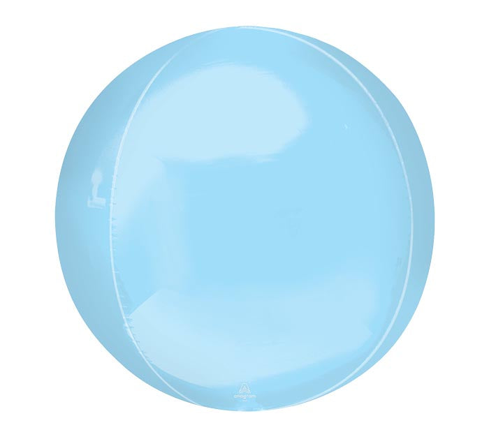 Paquete de globo azul pastel Anagram Orbz de 16 pulgadas