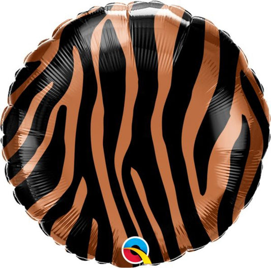 Tiger Stripes 18in Foil Balloon FLAT