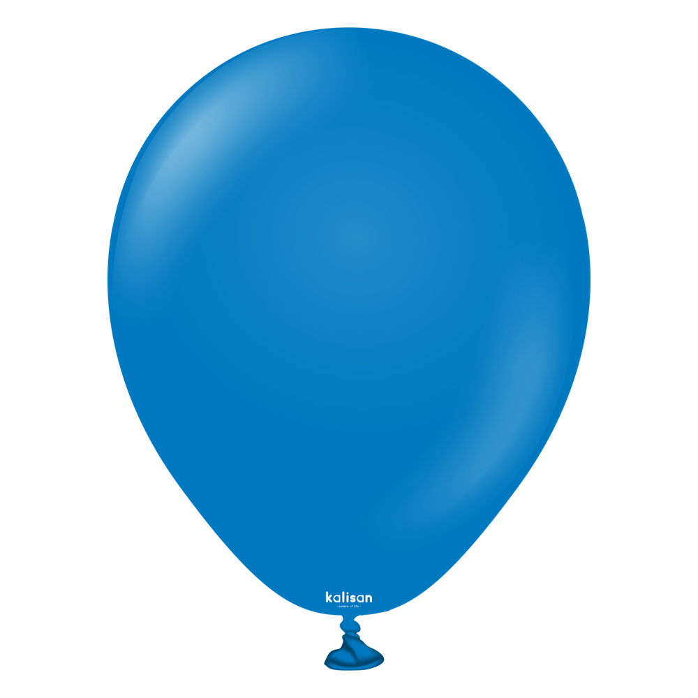 5 inch Kalisan Standard Blue Latex Balloons 100ct